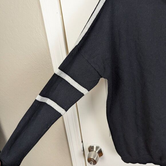 Lisa Todd | Grey/Blue Athletic Cowl Neck Pullover Sweater Sz Small - Picture 8 of 11